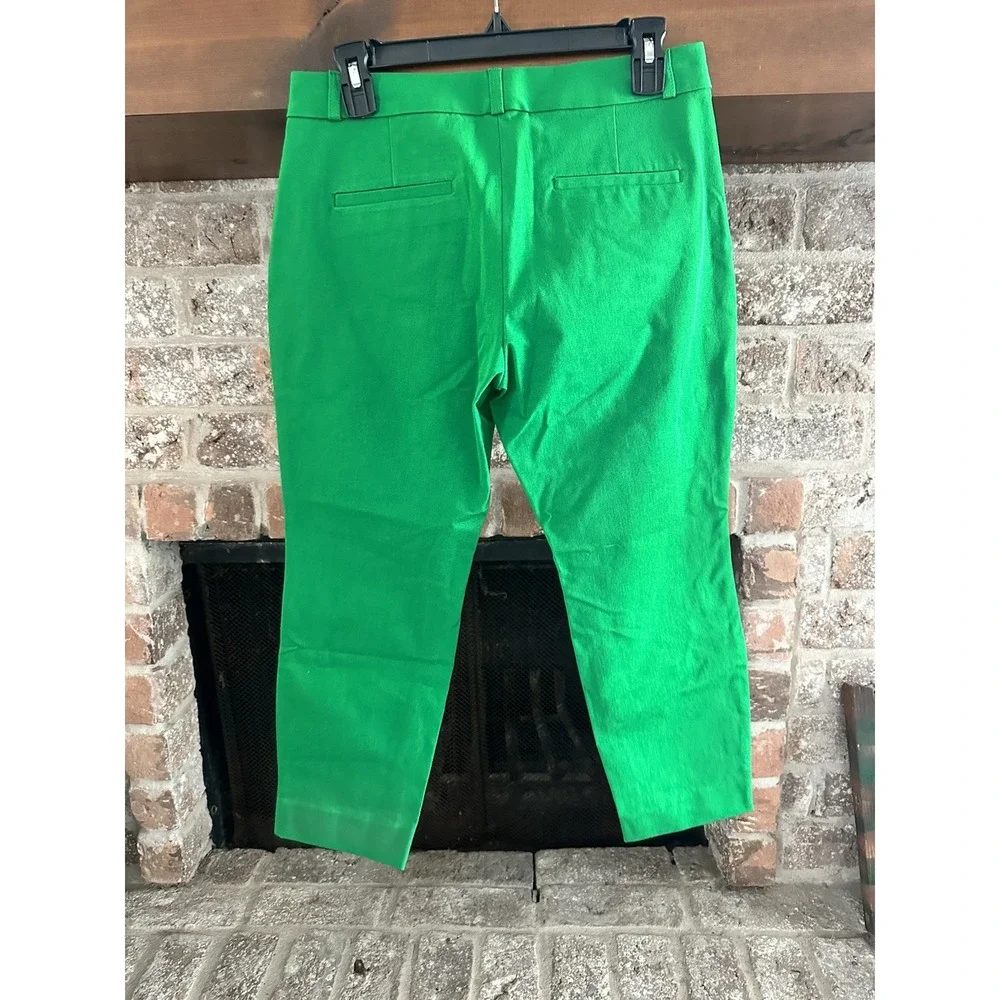 Banana Republic Sloan Dress Pants Women Kelly Green Size 6p - Picture 4 of 4